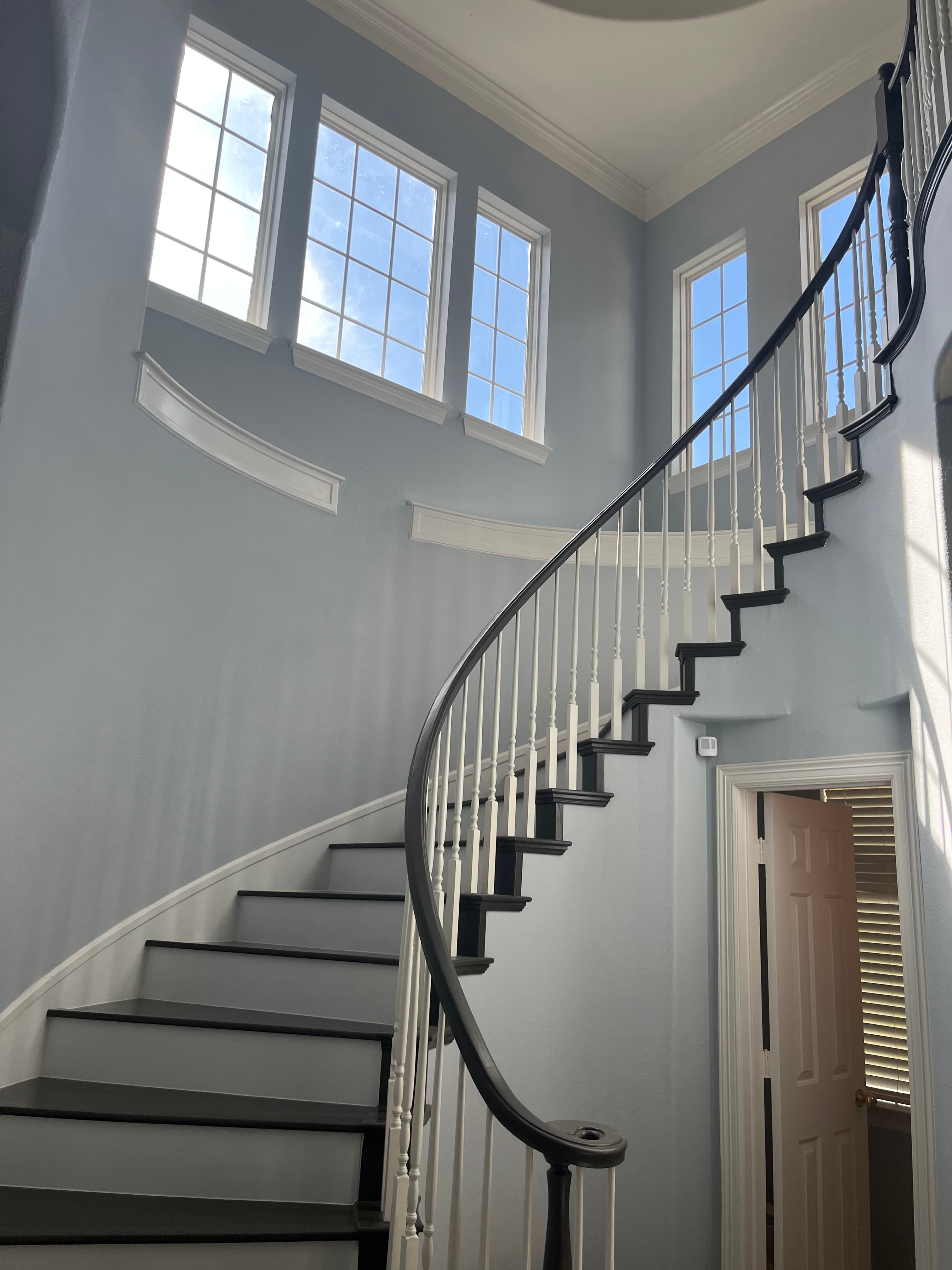 Wood and iron staircase