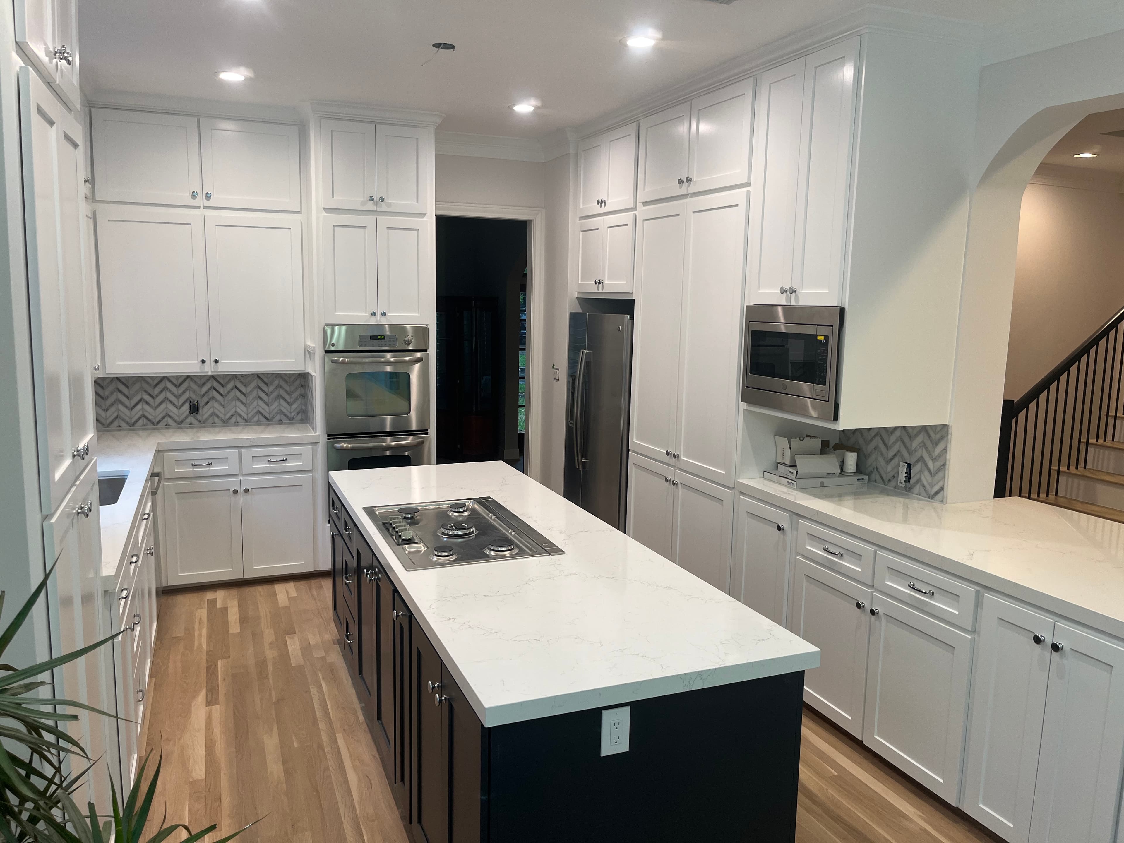 Custom island and seating